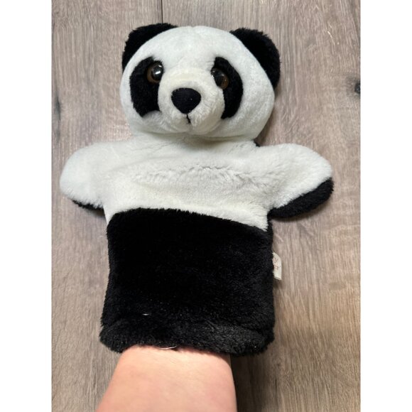 Mary Meyer Panda Hand Puppet Black White Brown Plastic Eyes - Picture 5 of 5